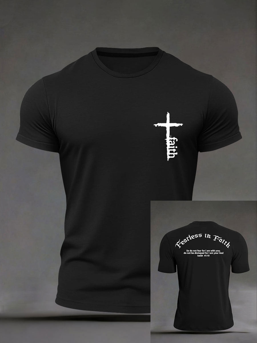 T-shirt décontracté Faith Print Homme