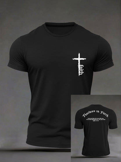 T-shirt décontracté Faith Print Homme
