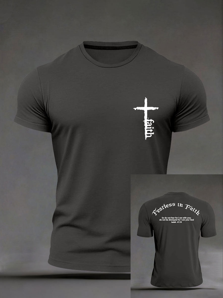 T-shirt décontracté Faith Print Homme