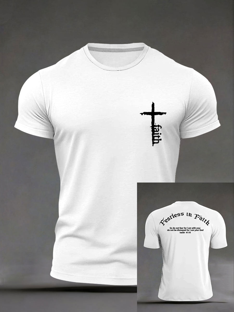 T-shirt décontracté Faith Print Homme
