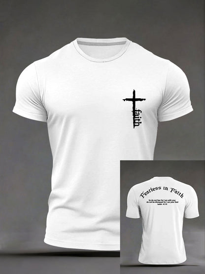 T-shirt décontracté Faith Print Homme