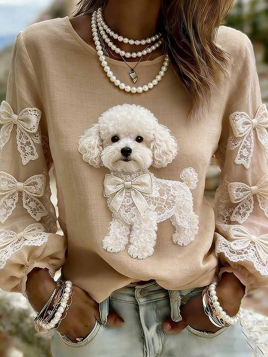 Haut décontracté élégant à imprimé animalier pour femme