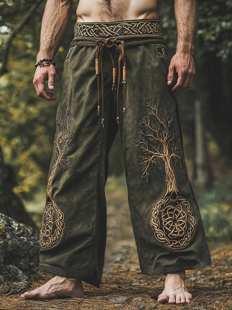 Pantalons vikings imprimés pour hommes