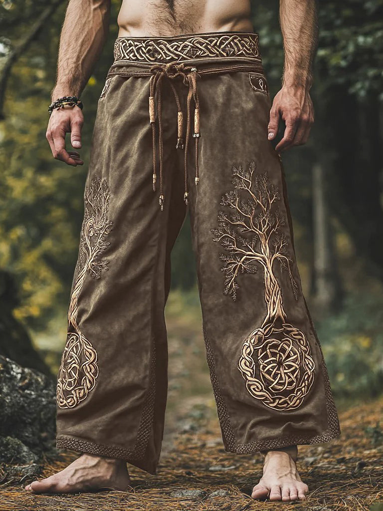 Pantalons vikings imprimés pour hommes