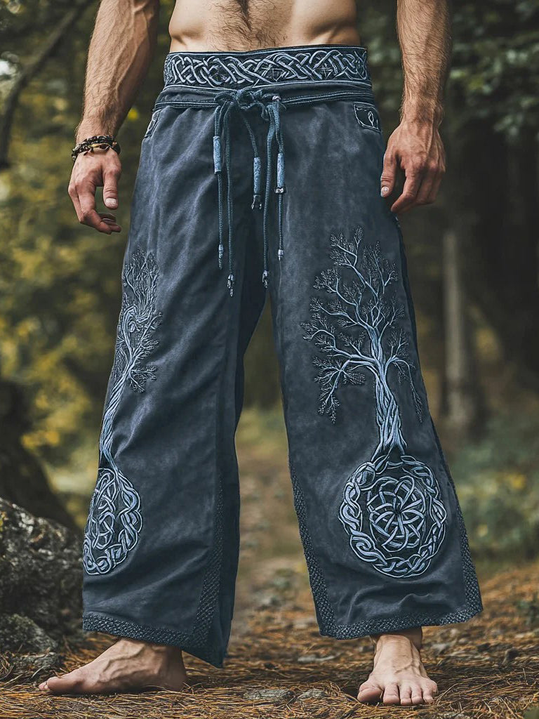 Pantalons vikings imprimés pour hommes