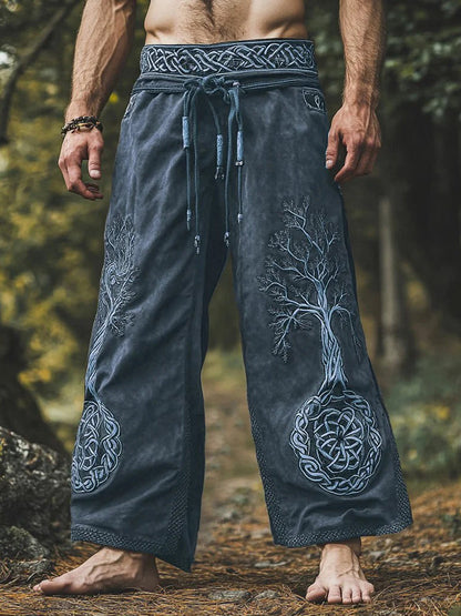 Pantalons vikings imprimés pour hommes