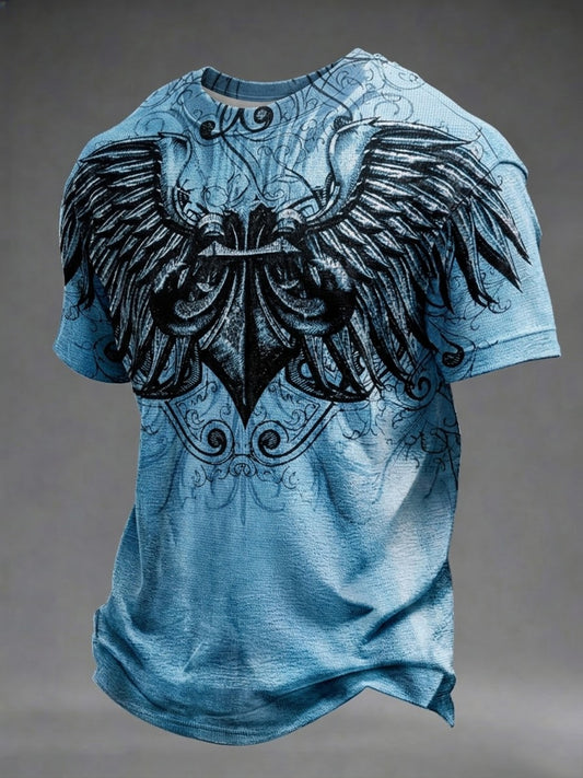 T-shirt décontracté pour hommes avec imprimé tête de mort