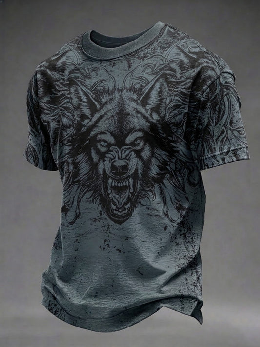 T-shirt décontracté pour hommes avec imprimé tête de mort