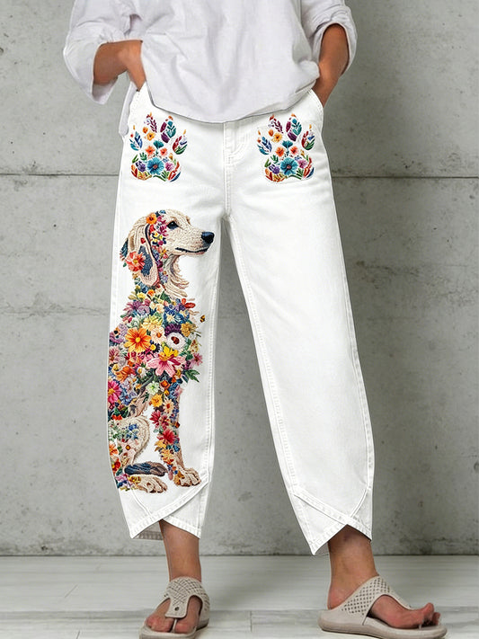 Pantalon pour femme à imprimé animalier