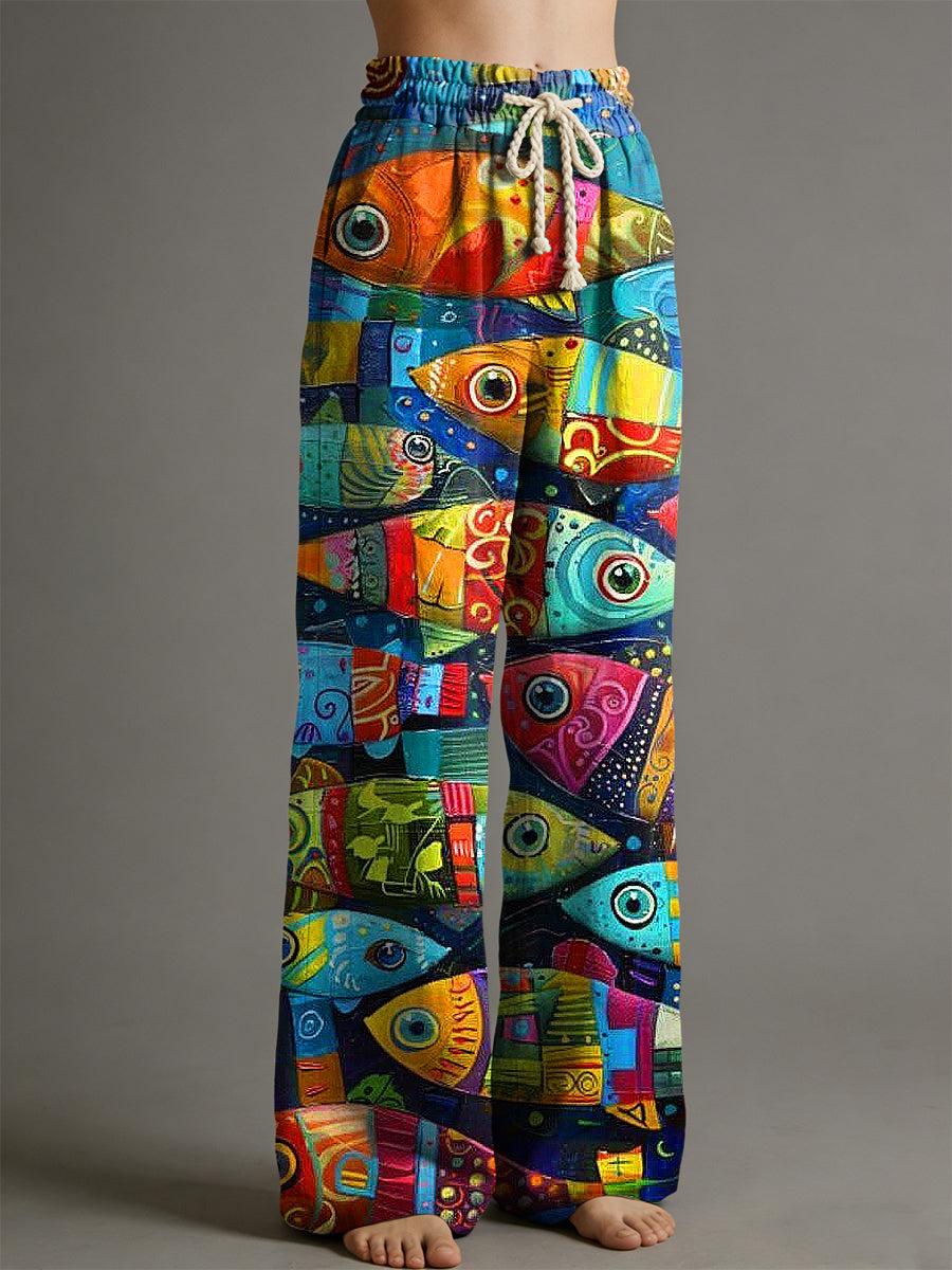 Pantalon pour femme à imprimé animalier