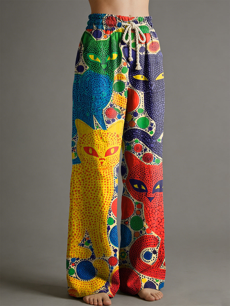 Pantalon pour femme à imprimé animalier