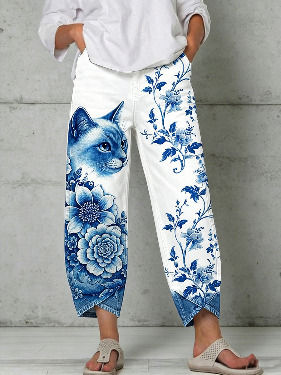Pantalon pour femme à imprimé animalier