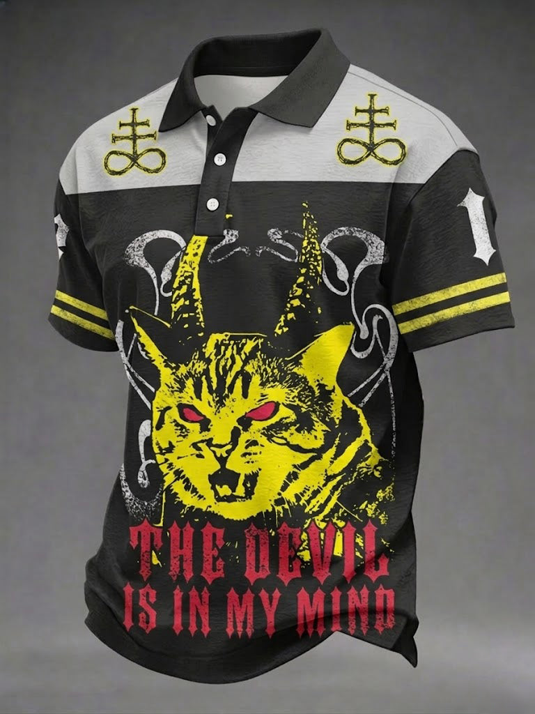 Chemise imprimée The Devil is in My Mind pour homme