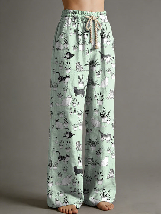 Pantalon pour femme à imprimé animalier