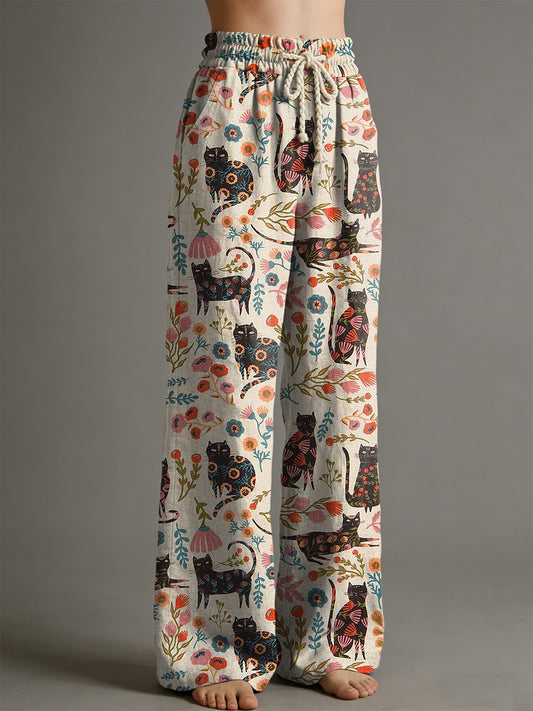 Pantalon pour femme à imprimé animalier