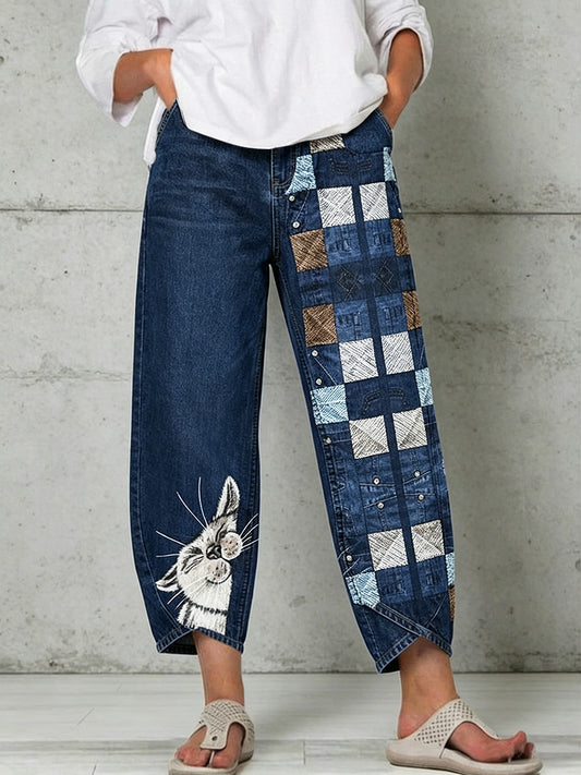 Pantalon pour femme à imprimé animalier