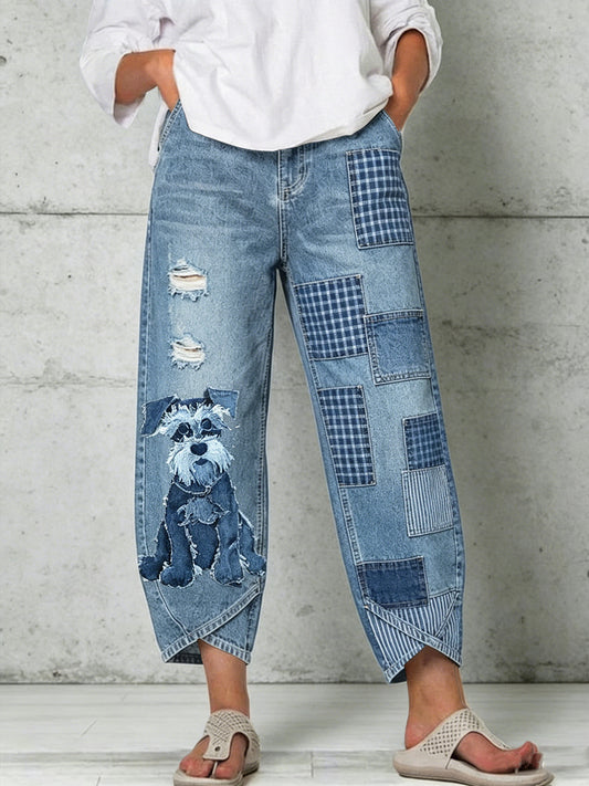 Pantalon pour femme à imprimé animalier