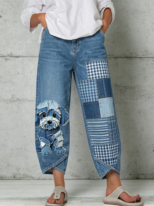 Pantalon pour femme à imprimé animalier