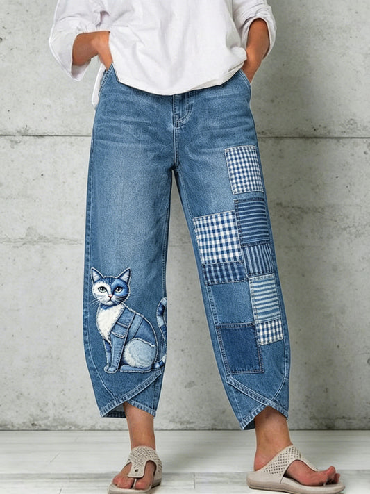 Pantalon pour femme à imprimé animalier
