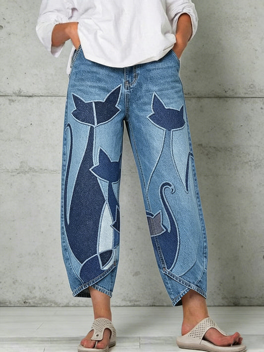 Pantalon pour femme à imprimé animalier