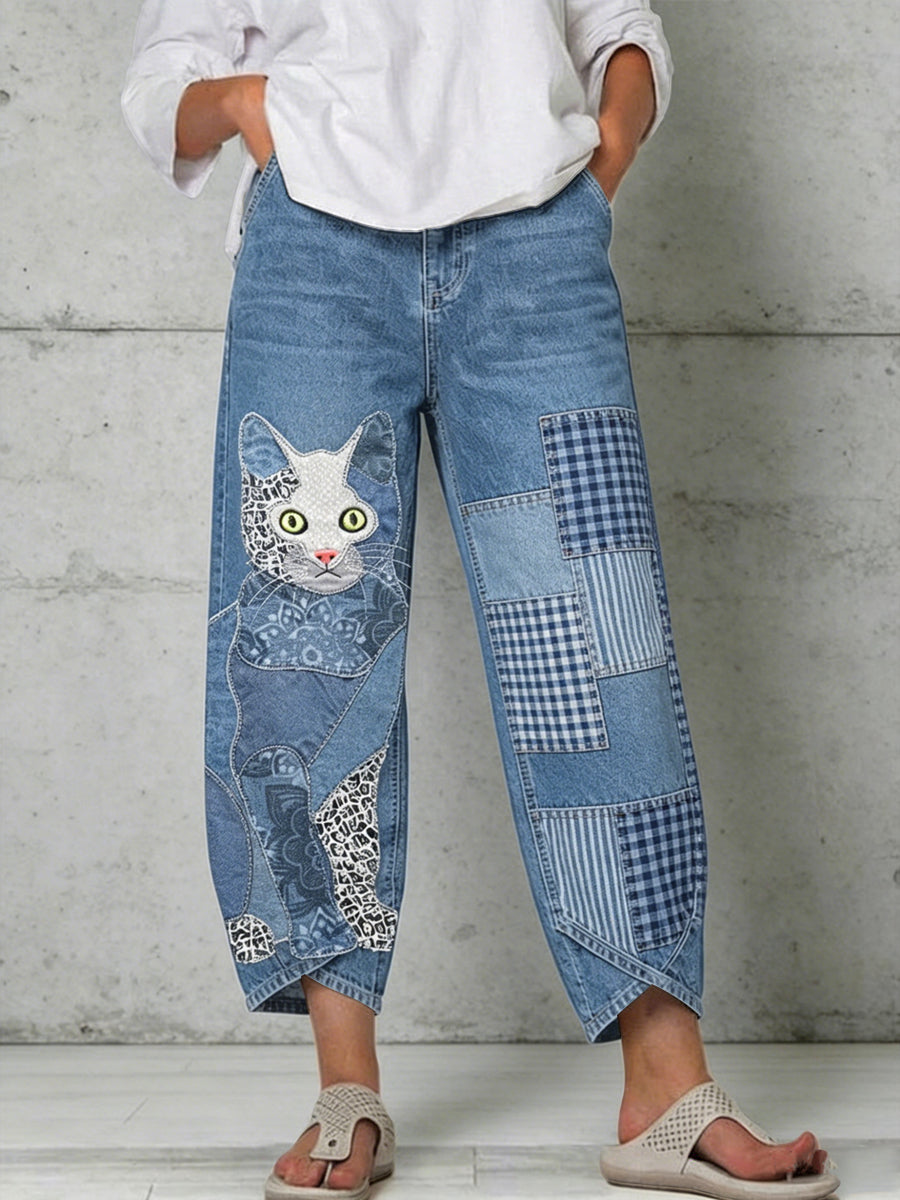 Pantalon pour femme à imprimé animalier