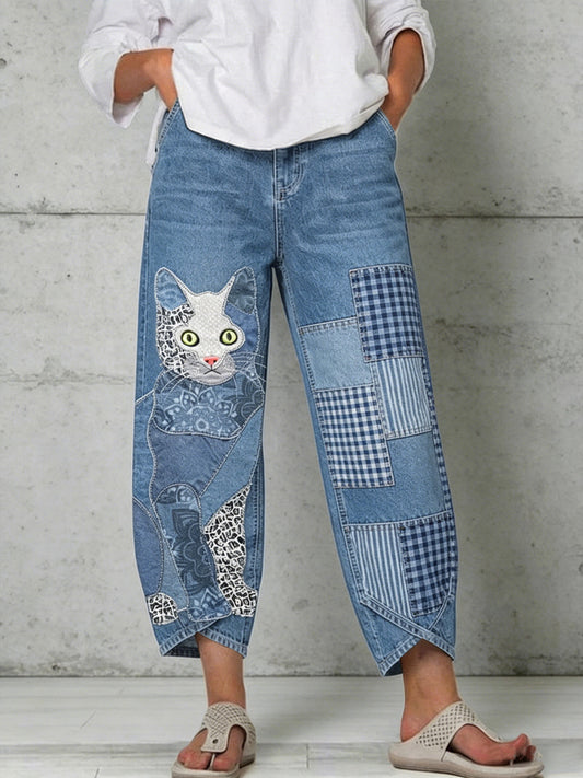 Pantalon pour femme à imprimé animalier