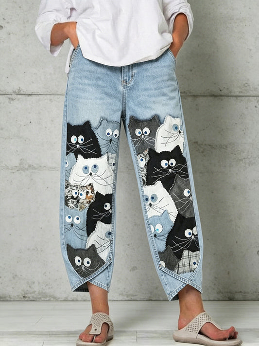 Pantalon pour femme à imprimé animalier