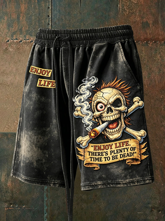 Shorts à cordon pour hommes, style vieux grognon