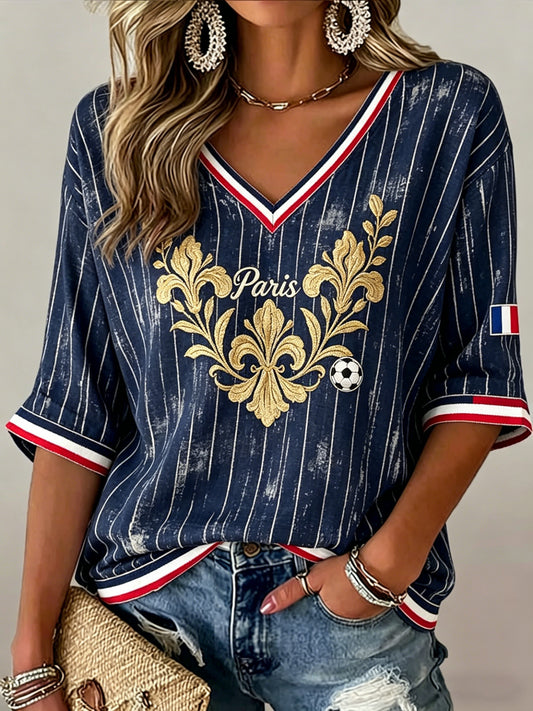 Affiche d'art de soutien au match de football du Paris Saint-Germain féminin – Haut