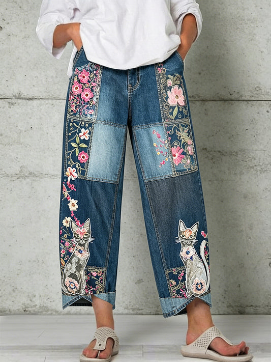 Pantalon pour femme à imprimé animalier