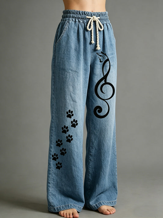 Pantalon pour femme à imprimé animalier
