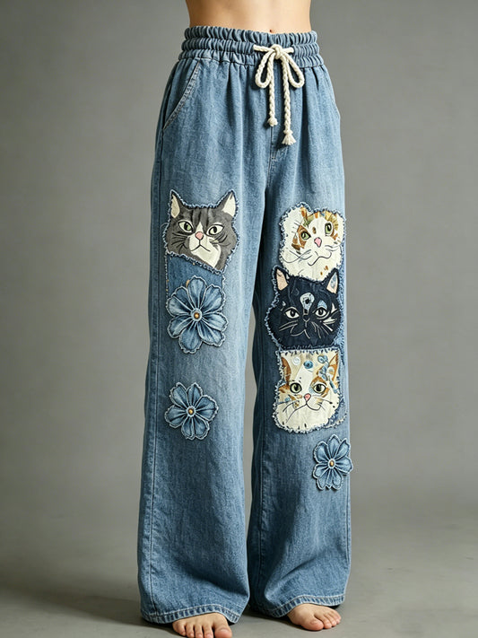 Pantalon pour femme à imprimé animalier