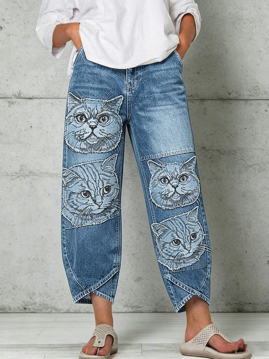 Pantalon pour femme à imprimé animalier