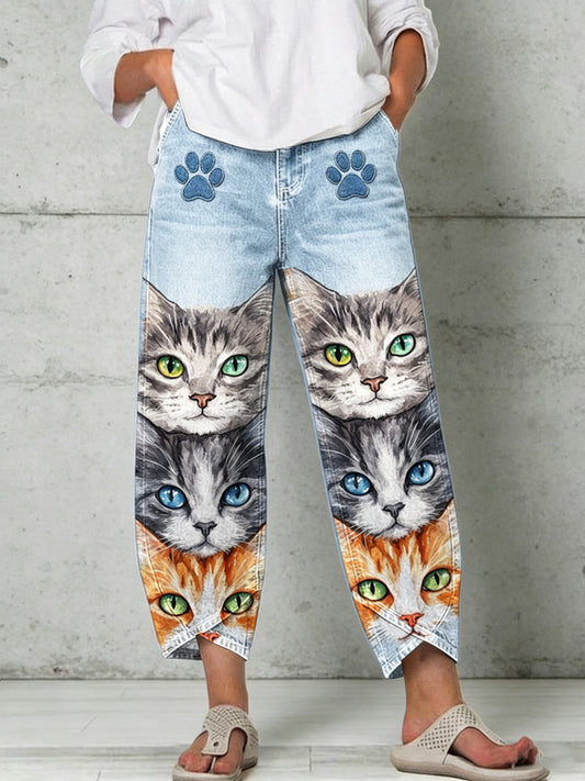 Pantalon pour femme à imprimé animalier