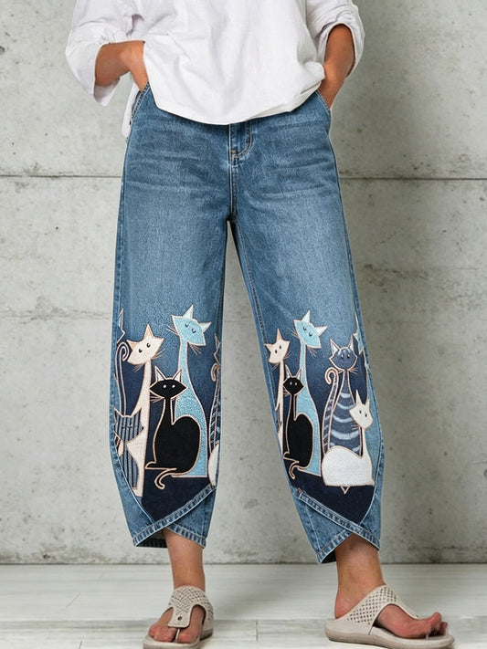 Pantalon pour femme à imprimé animalier