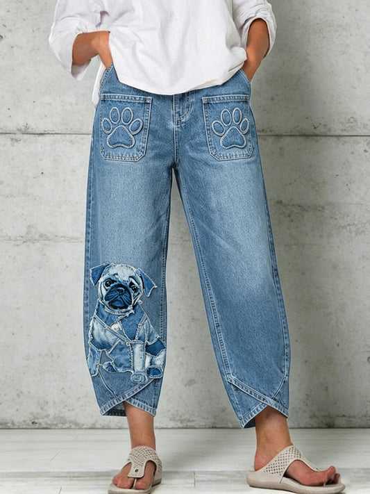 Pantalon pour femme à imprimé animalier