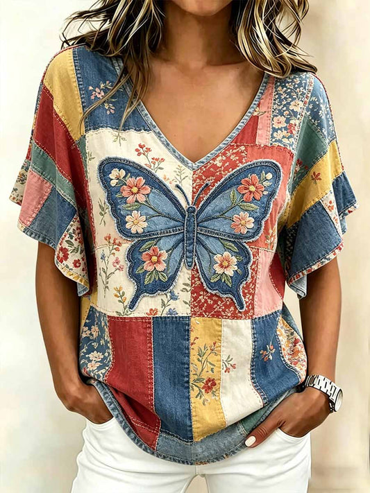 T-shirt à la mode pour femme, motif artistique animalier imprimé