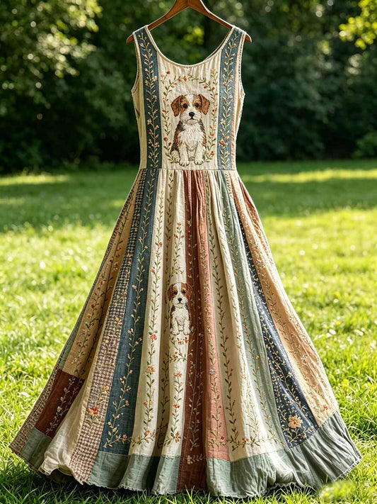 Robe décontractée à imprimé animalier pour femme