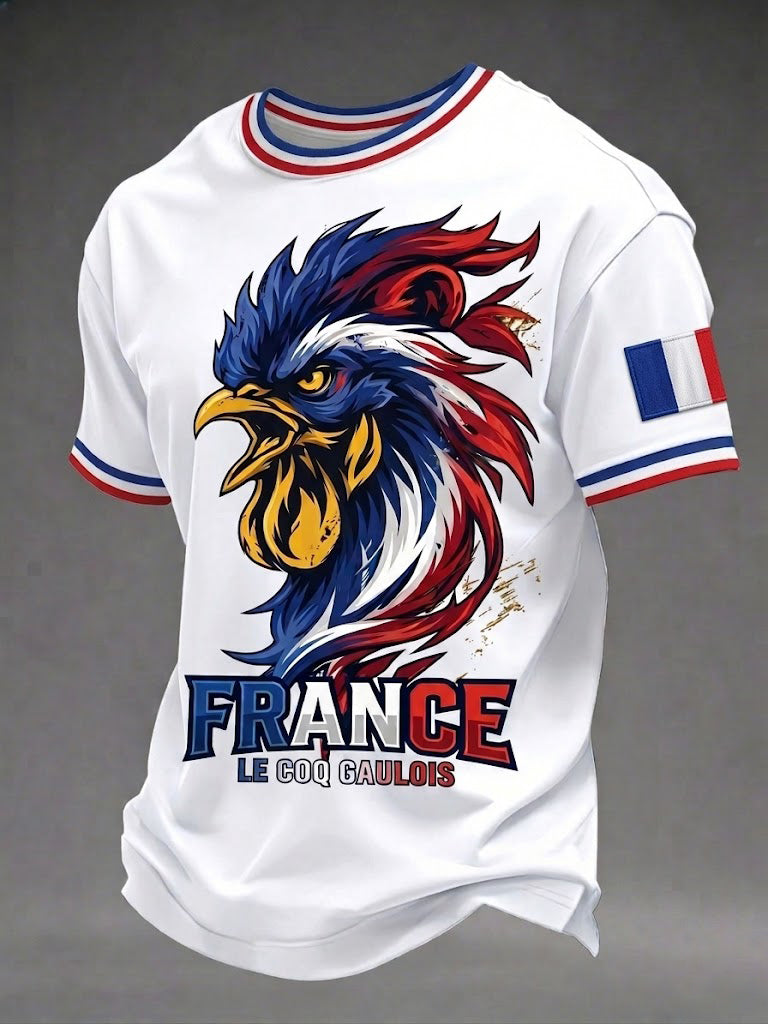 T-shirt imprimé France pour hommes