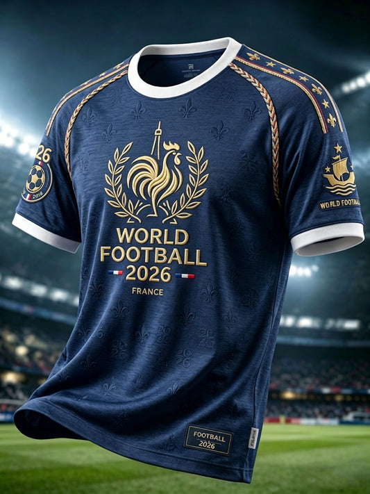Maillot de football décontracté Retro France 2026 pour les fans