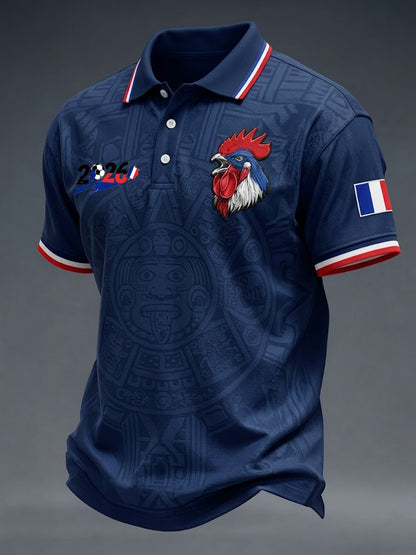 Chemise imprimée France pour hommes