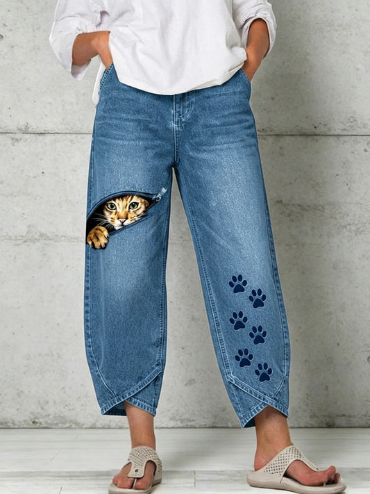 Pantalon pour femme à imprimé animalier