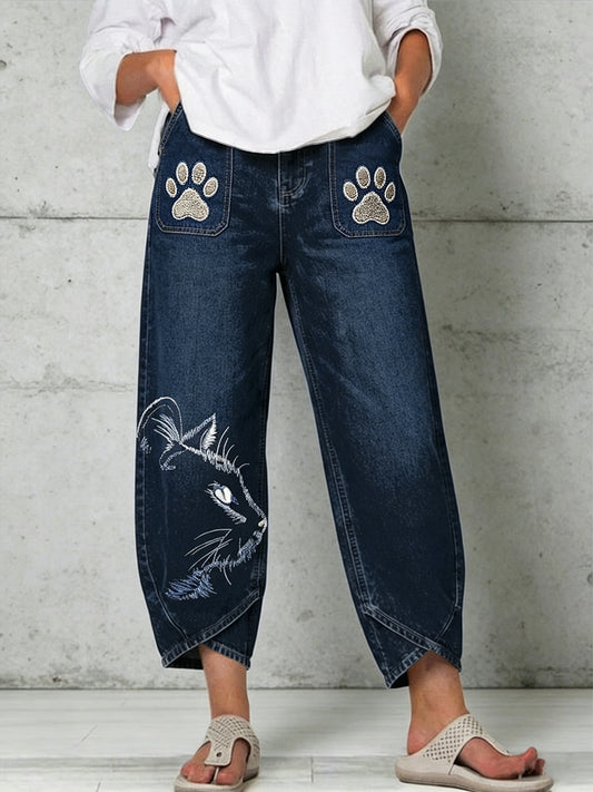 Pantalon pour femme à imprimé animalier