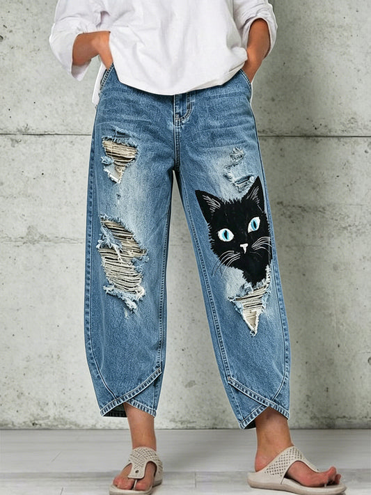 Pantalon pour femme à imprimé animalier