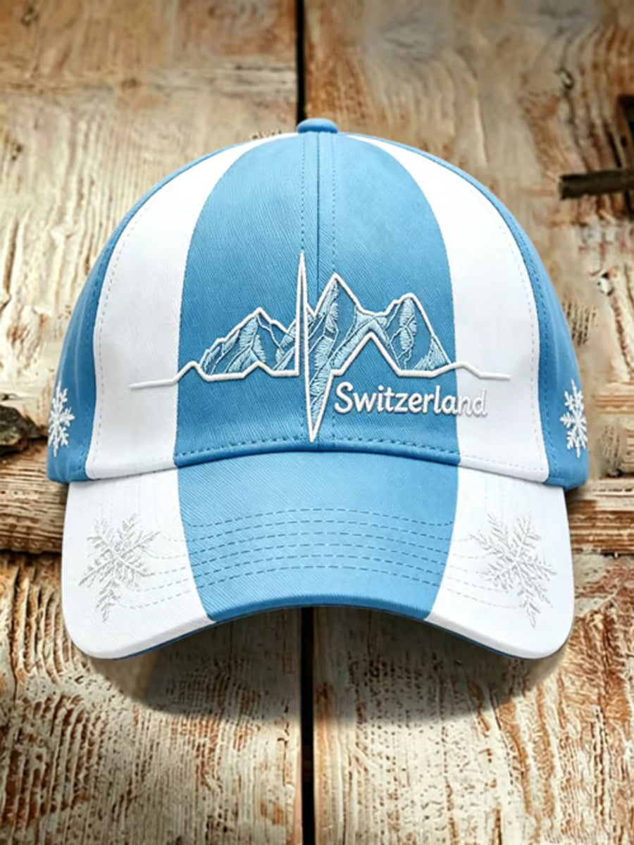 Chapeau Décontracté Imprimé Floral Snow Mountain