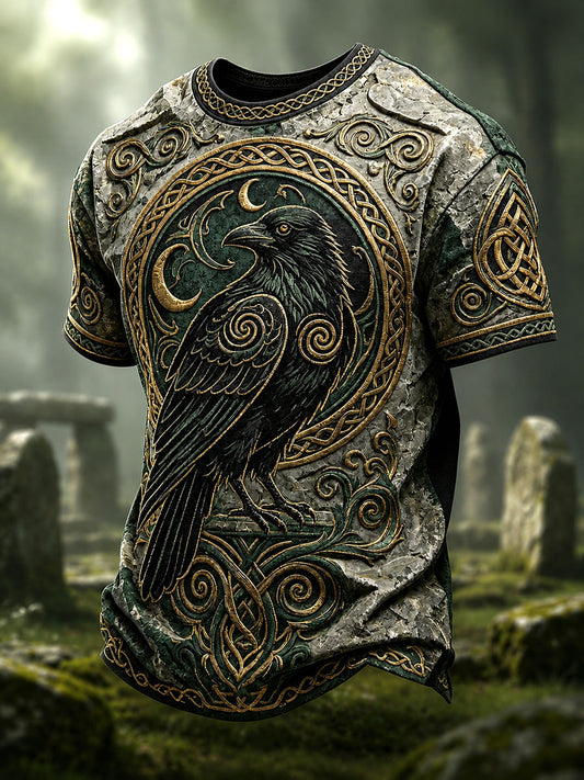 T-shirt décontracté à imprimé celtique pour homme