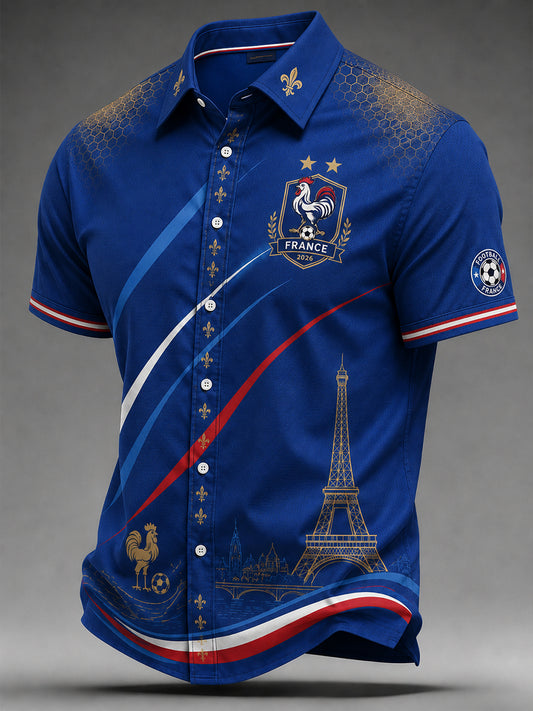 Maillot France Football pour homme à manches courtes