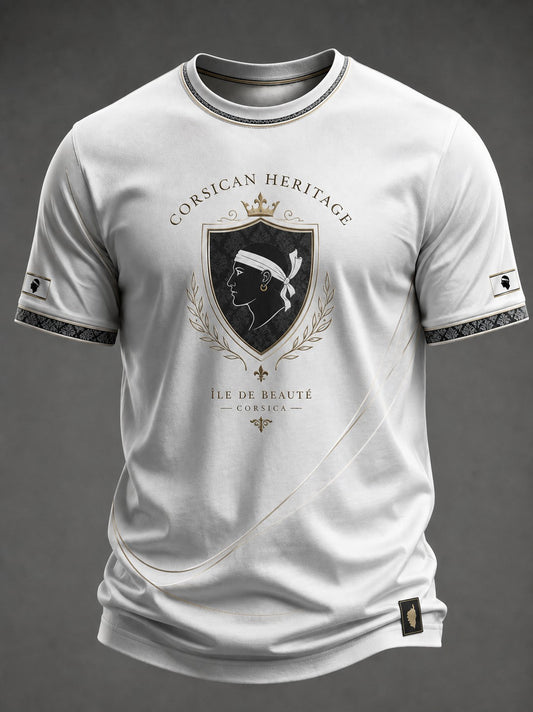 Chemise pour homme à imprimé du drapeau de la Corse