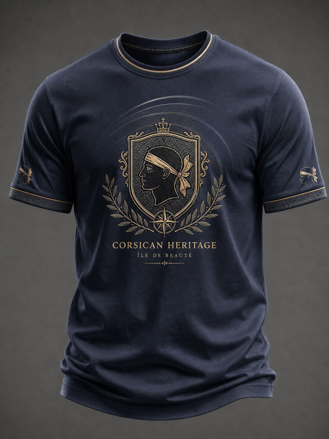 Chemise pour homme à imprimé du drapeau de la Corse
