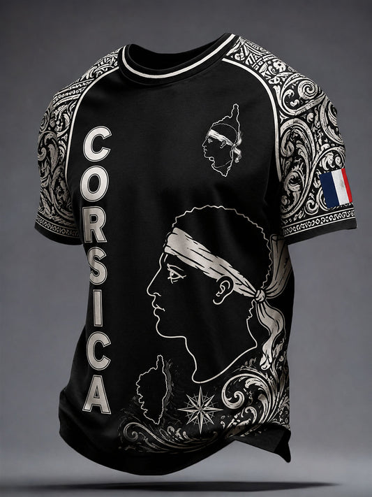 T-shirt à manches courtes Corse pour homme